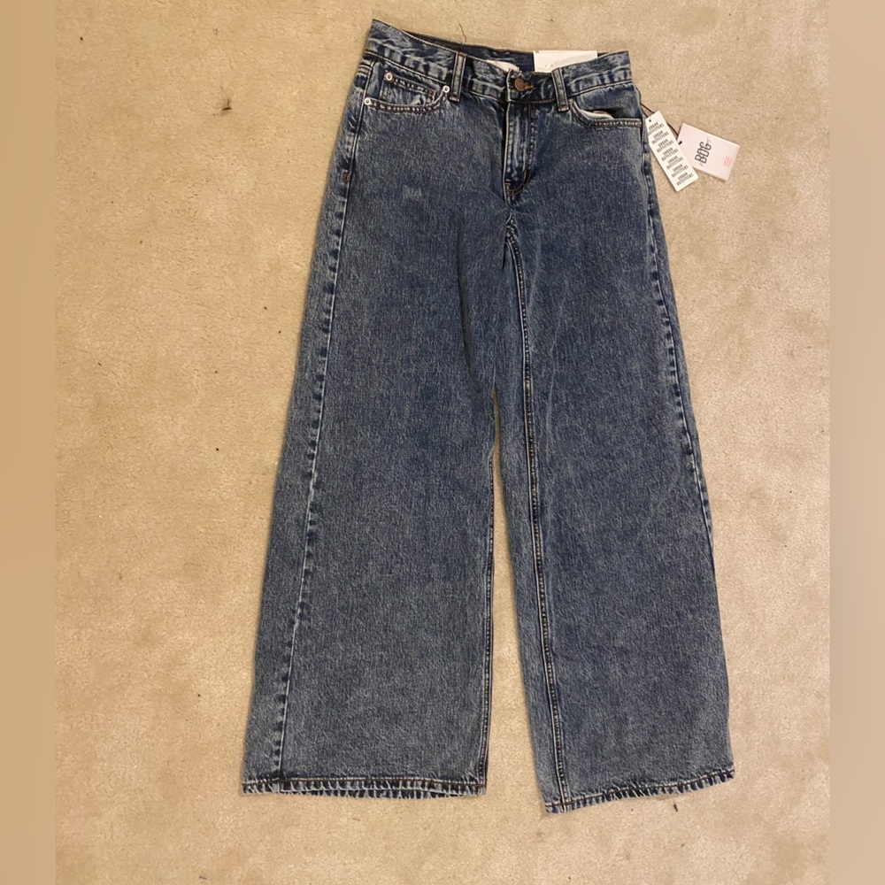 nwt bdg by urban outfitters low rise wide leg jeans